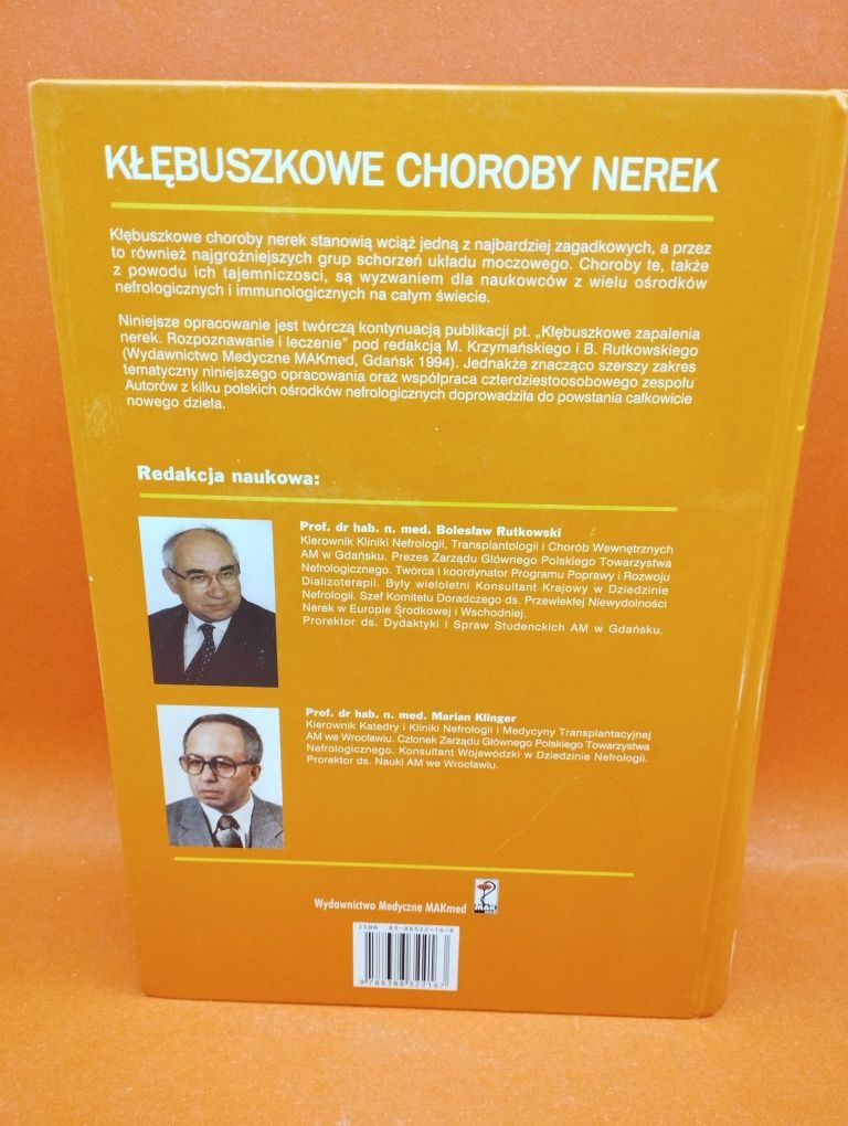 Kłębuszkowe choroby nerek, Redakcja naukowa: B.Rutkowski, M.Klinger