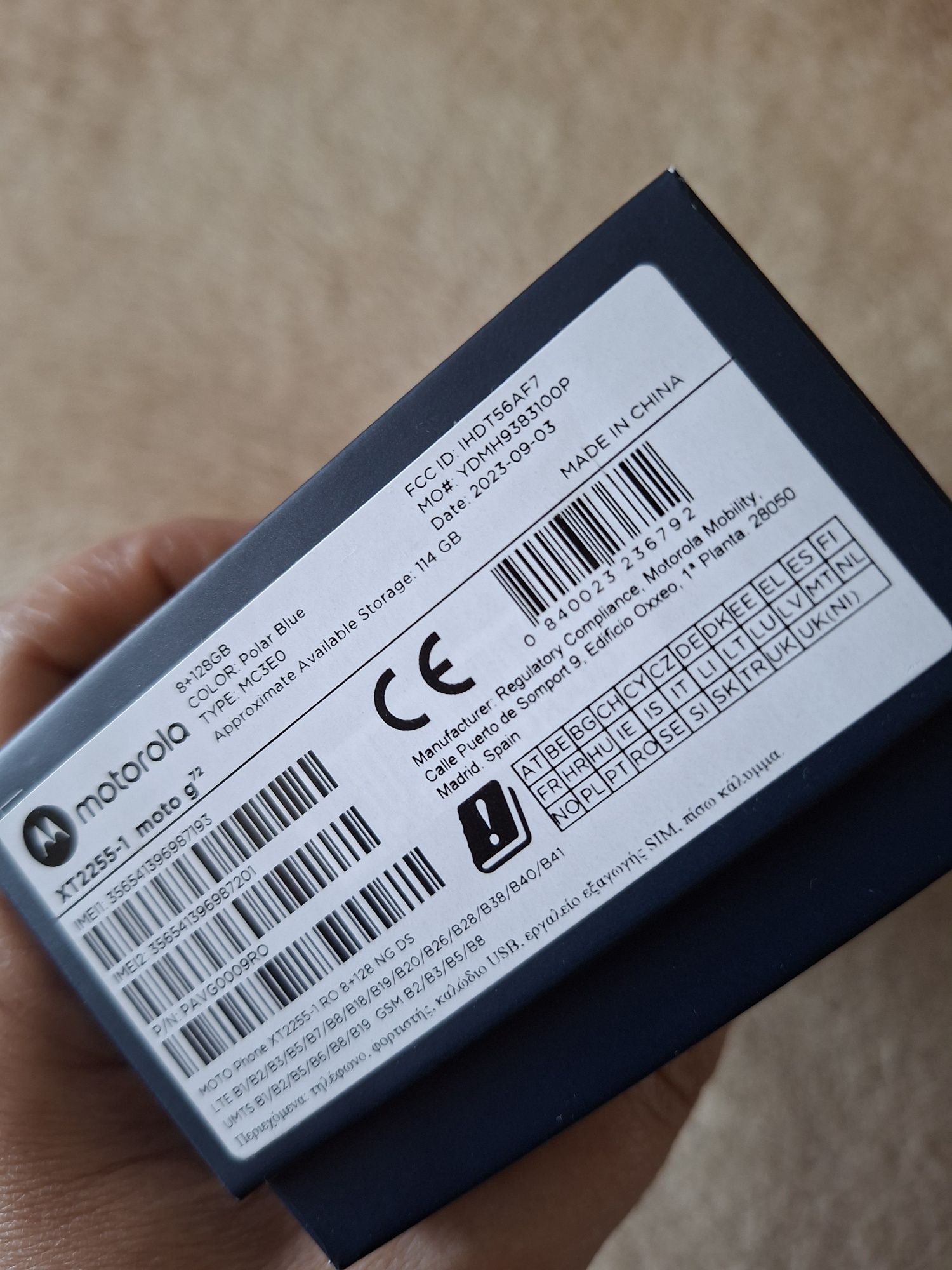 Nowy Oryginalny smartfon Motorola Moto G72 z polskim menu z Polski
