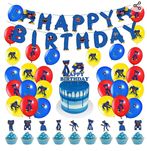 Huggy wuggy poppy balony zestaw urodzinowy dekoracja