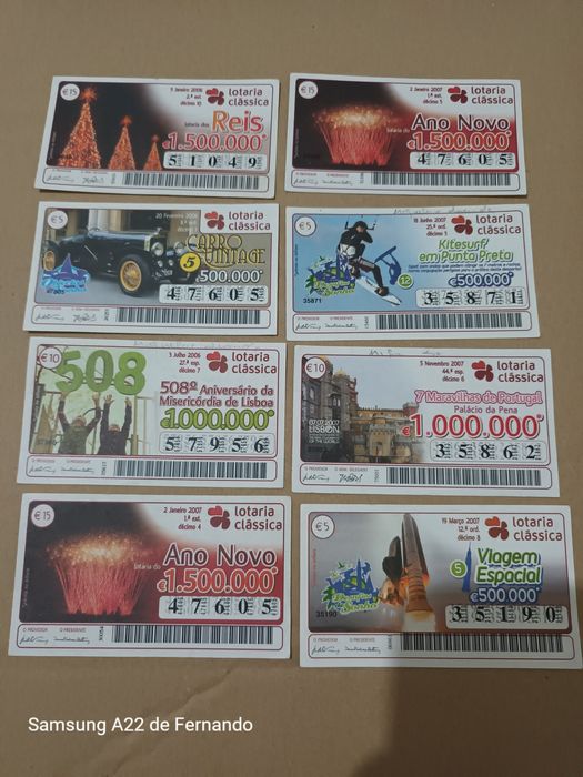 Vendo  vários Bilhetes