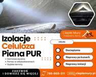 Ocieplanie celulozą, Ocieplanie pianką PUR, naprawa dachów po kunach