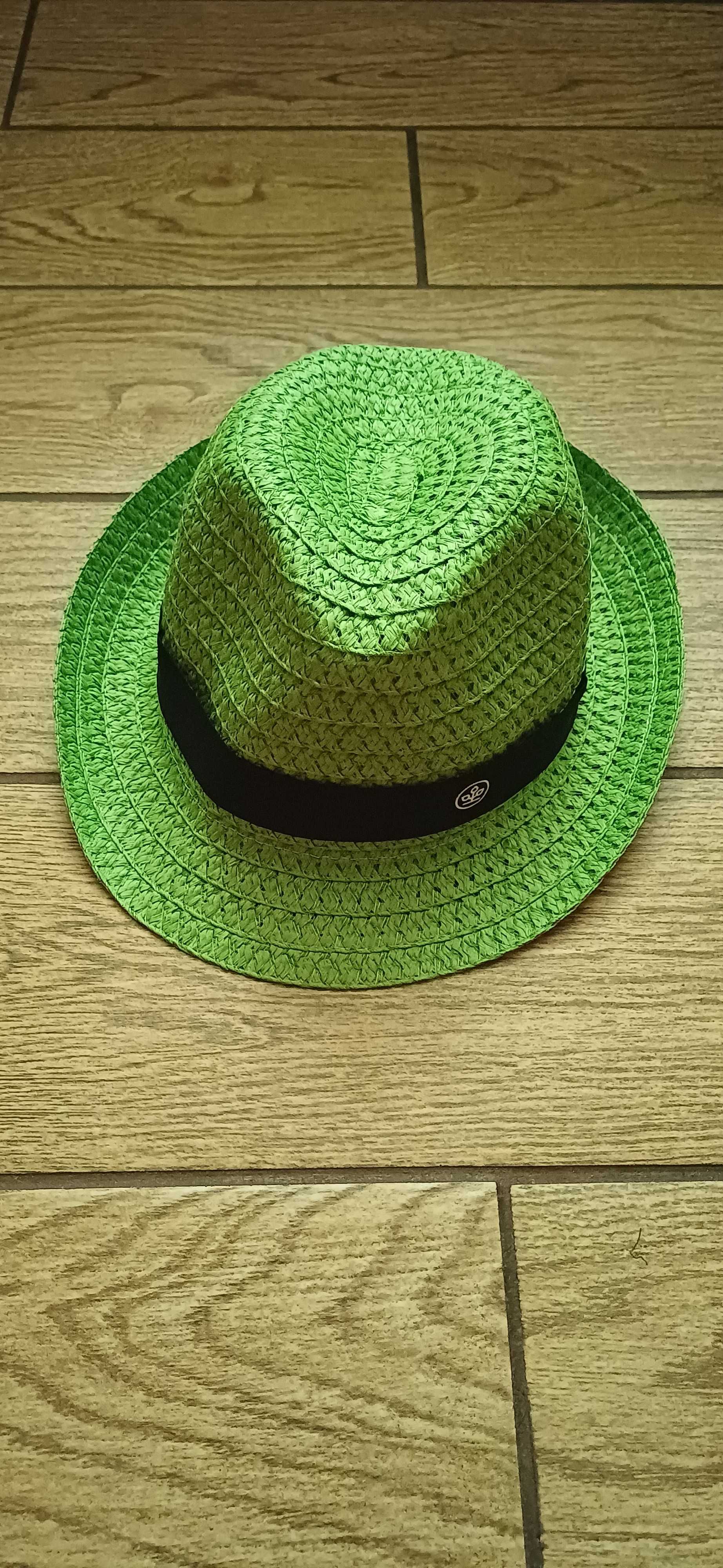 Zielony kapelusz słomkowy Design GmbH