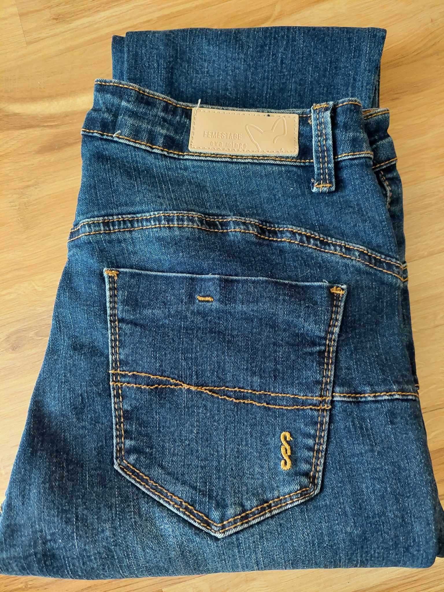 spodnie jeansy jeansowe damskie Eva Minge dżinsy