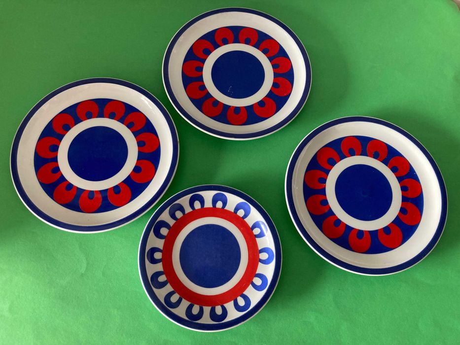 Lote de 4 Pratos Vista Alegre Block Hearthstone Antigos