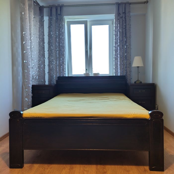 Łóżko dębowe 140 cm
