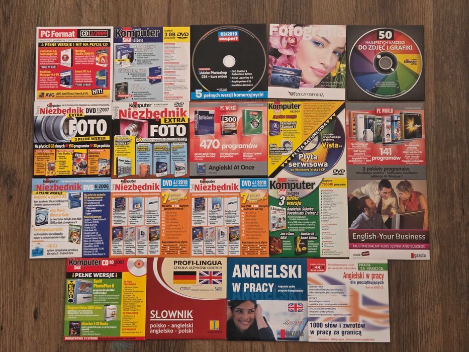 Zestaw programów, do windows, do obróbki zdjęć photoshop itp