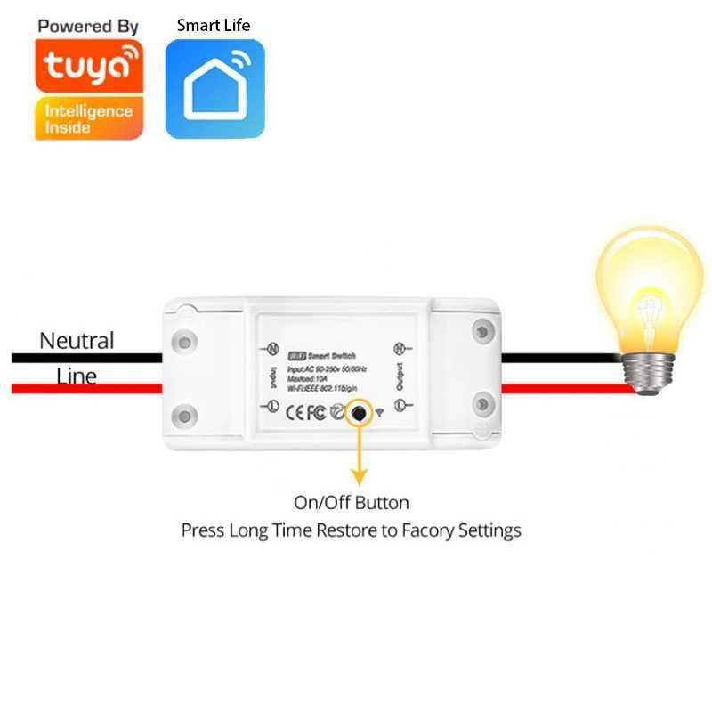 Interruptor Inteligente Smart Switch WiFi Tuya Smart / Smart Life