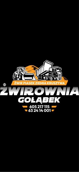 Zwirownia Konin Gołabek Zwir Piasek Kamien Czaroziem Piasek Płukany