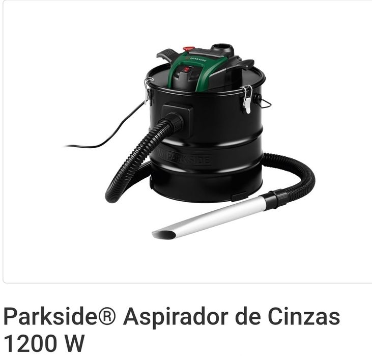 Aspirador cinzas Parkside 1200w (NOVO)