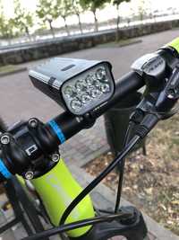 Повербанк 10000mAh ліхтарик велосипедний