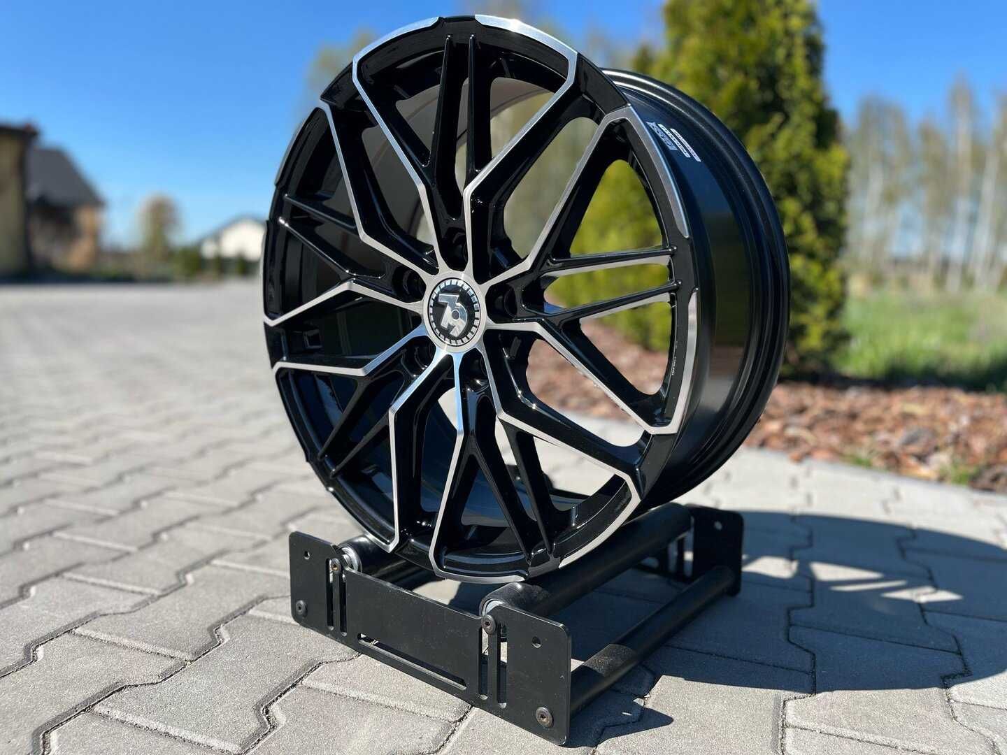 Felgi Seventy9 SCF-J 18" 8J ET45 5x112 Black Front Polished