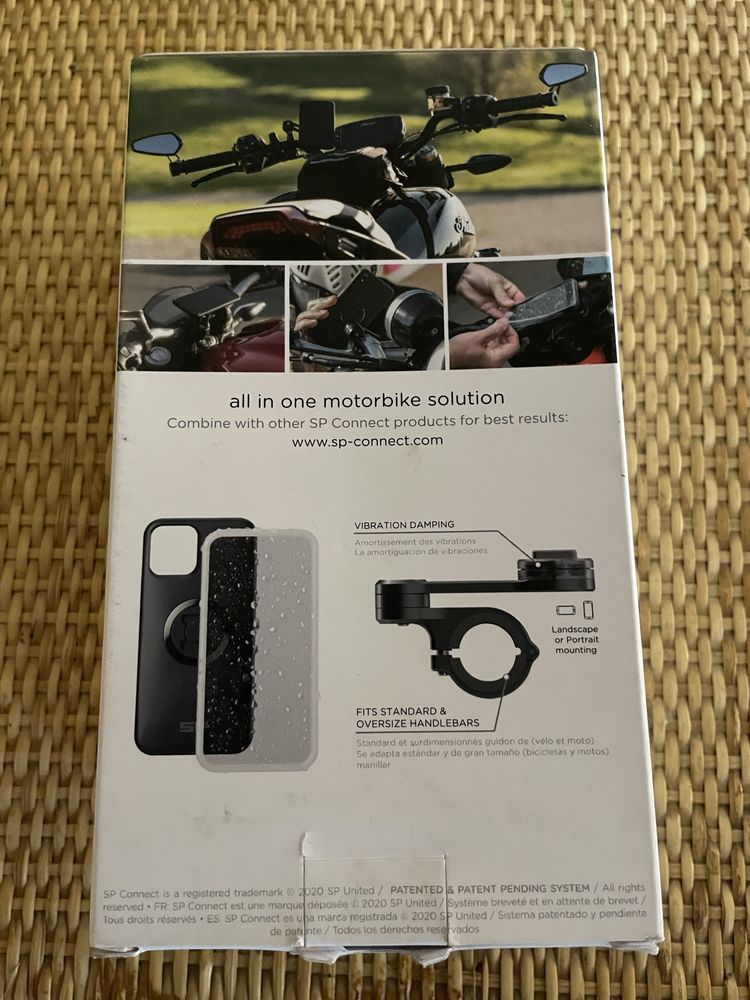 SP Connect uniwersalny uchwyt motocyklowy + SP Connect case Iphone 12