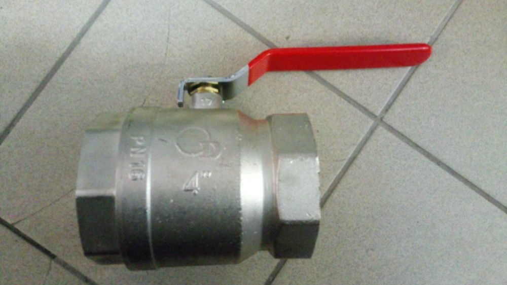Zawór kulowy 4" fi 100 PN 16 nowy, kształtki oc.