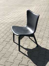 Skorzane krzeslo czarne Danish Modern Design skandynawskie skora Vinta