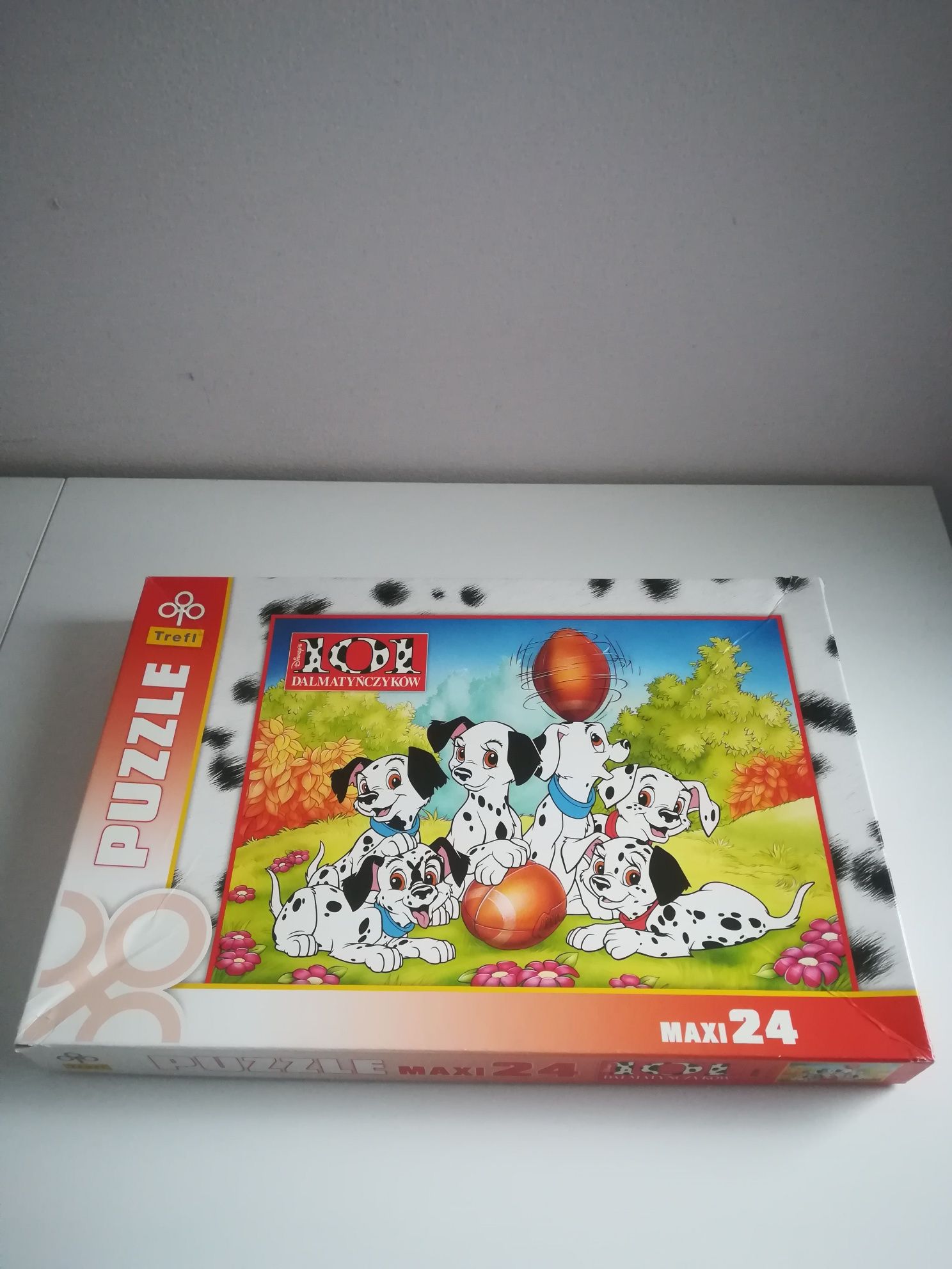 Puzzle - 101 DALMATYNCZYKOW dla najmłodszych 24 sztuki