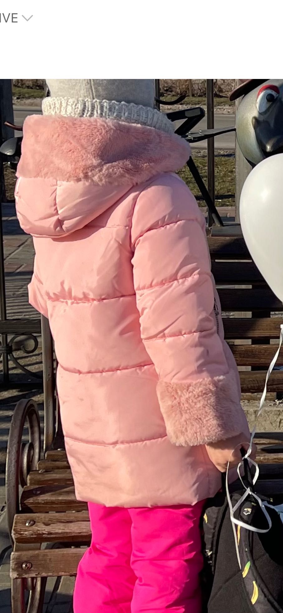 Зимняя курточка для девочки от 5 до 7 лет