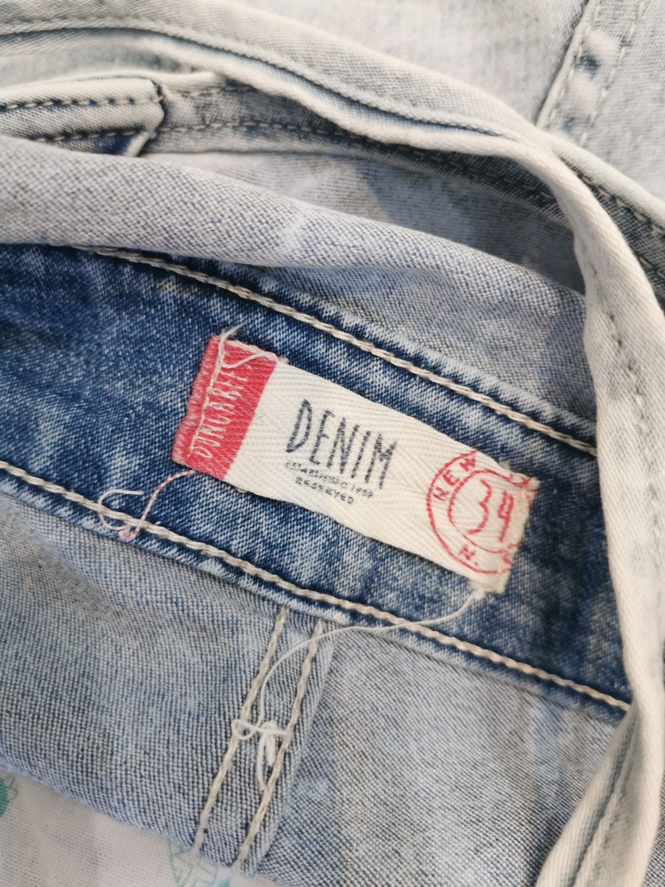 Ogrodniczki spodenki szorty 36 38 S M denim