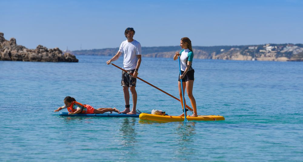 PRANCHA DE STAND UP PADDLE INSUFLÁVEL PASSEIO 9' AZUL 275x84x13cm
