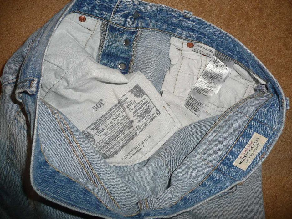 Spodnie dżinsy LEVIS 501 W31/L32=42,5/106cm PREMIUM