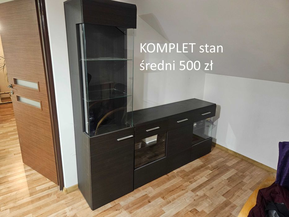 Łóżko meblościanka komoda nocne