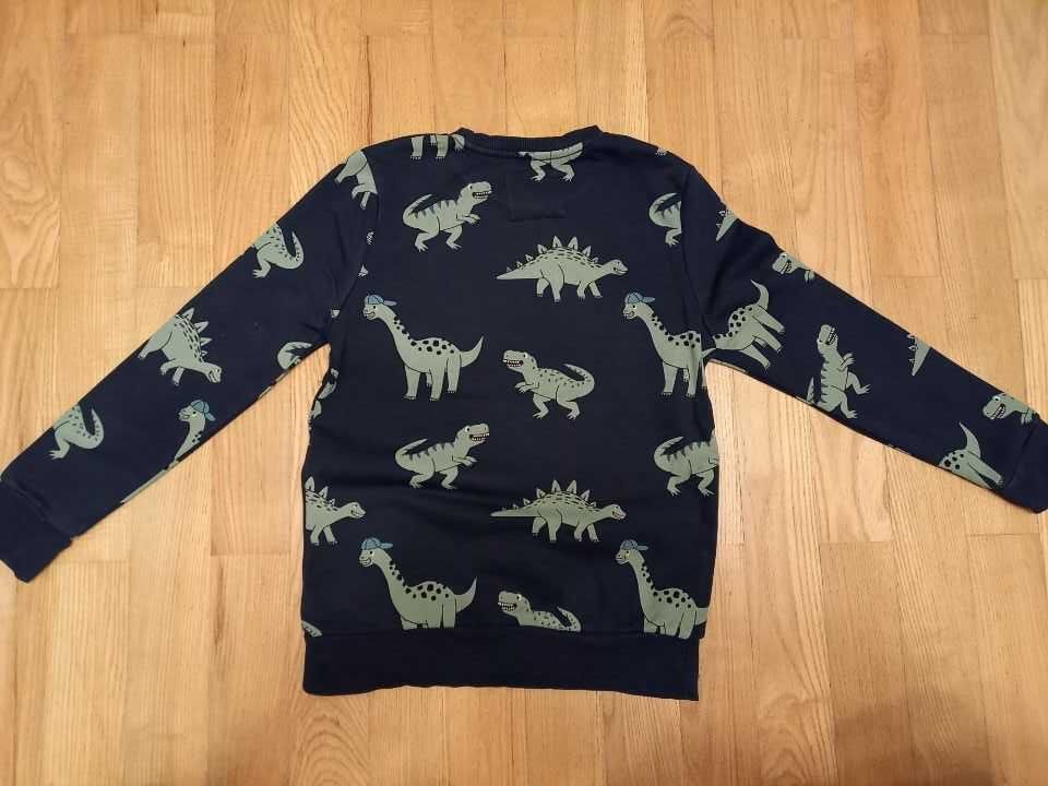 Bluza bluzka sweter chłopięcy dinozaury rozmiar 140 C&A