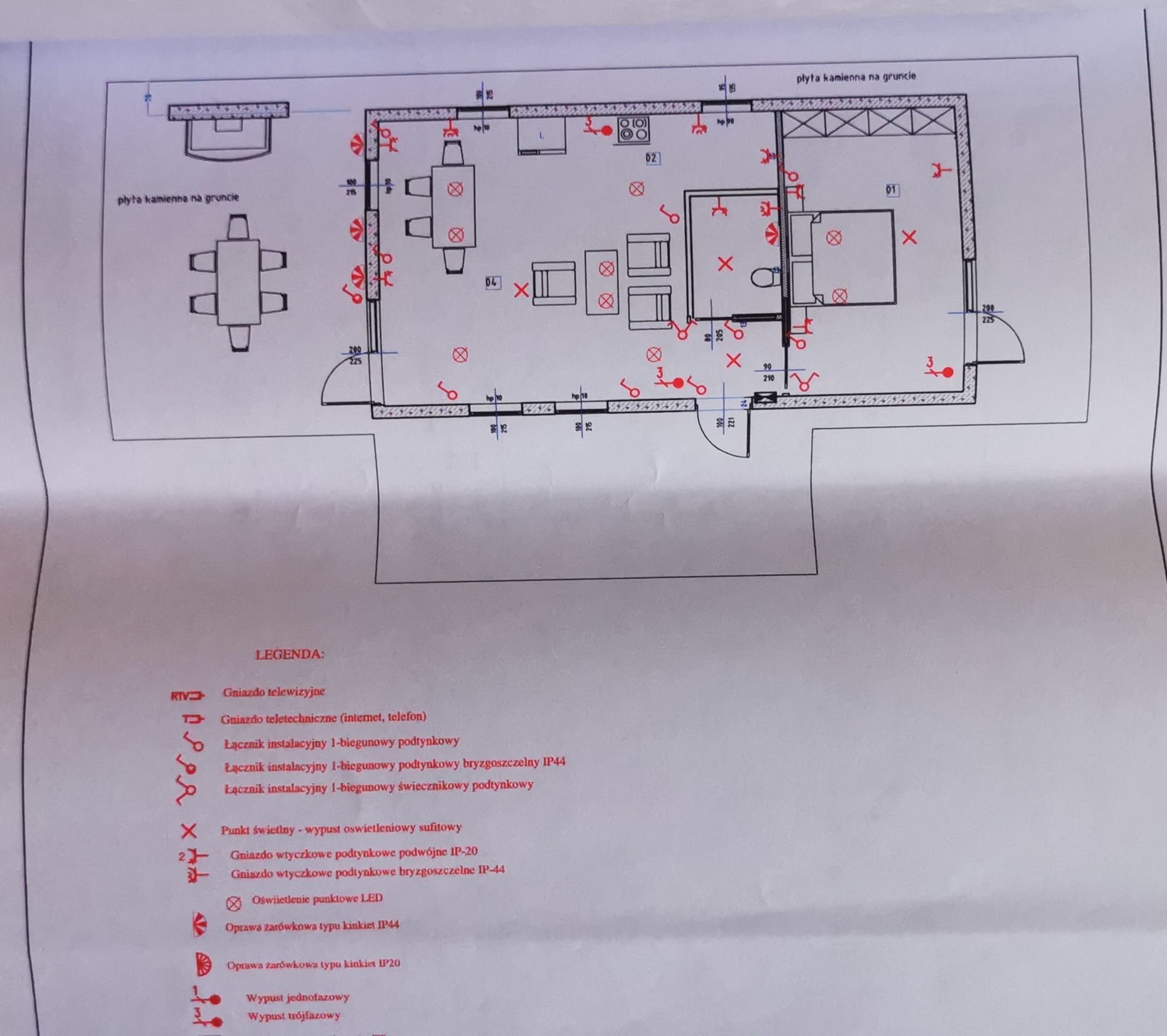 Sprzedam projekt budynku rekreacji indywidualnej ( szkieletowy ) 68,82