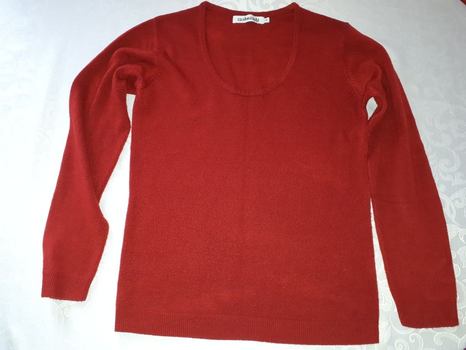Sweter damski czerwony