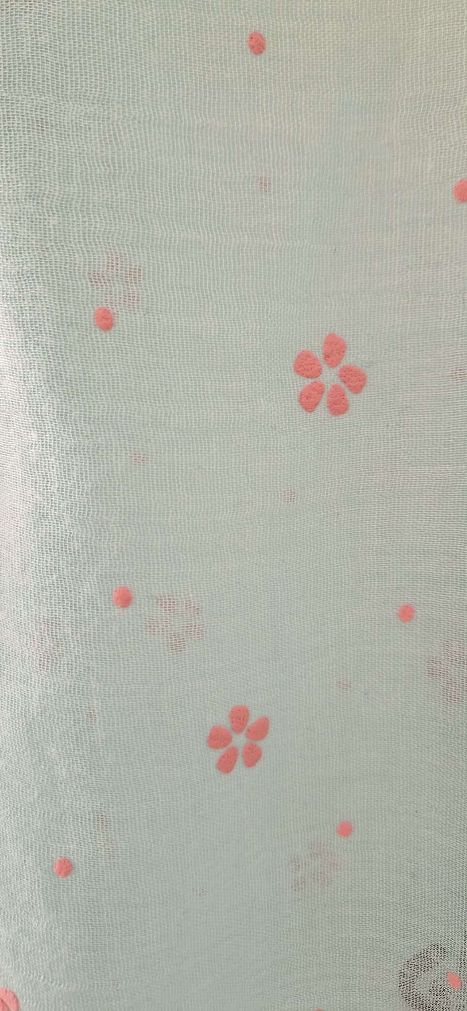 Delikatna chusta szal floral scarf w pastelowych barwach- bawełna i wi