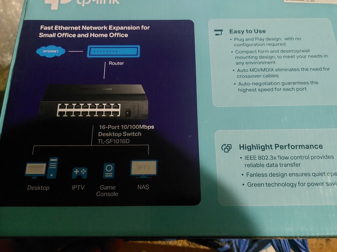 Комутатор (свитч) TP-LINK TL-SF1016D