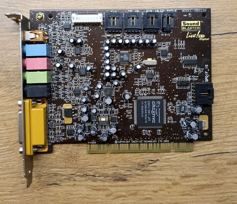 Soundblaster 5.1 Live! DIGITAL SB0220 PCI-sprawna i sprawdzona/ RETRO.