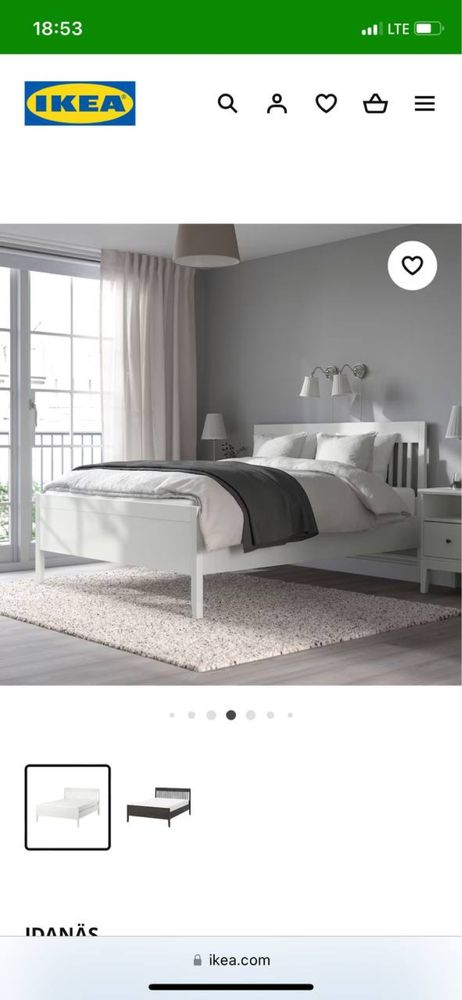 Ліжко IKEA IDANAS нове