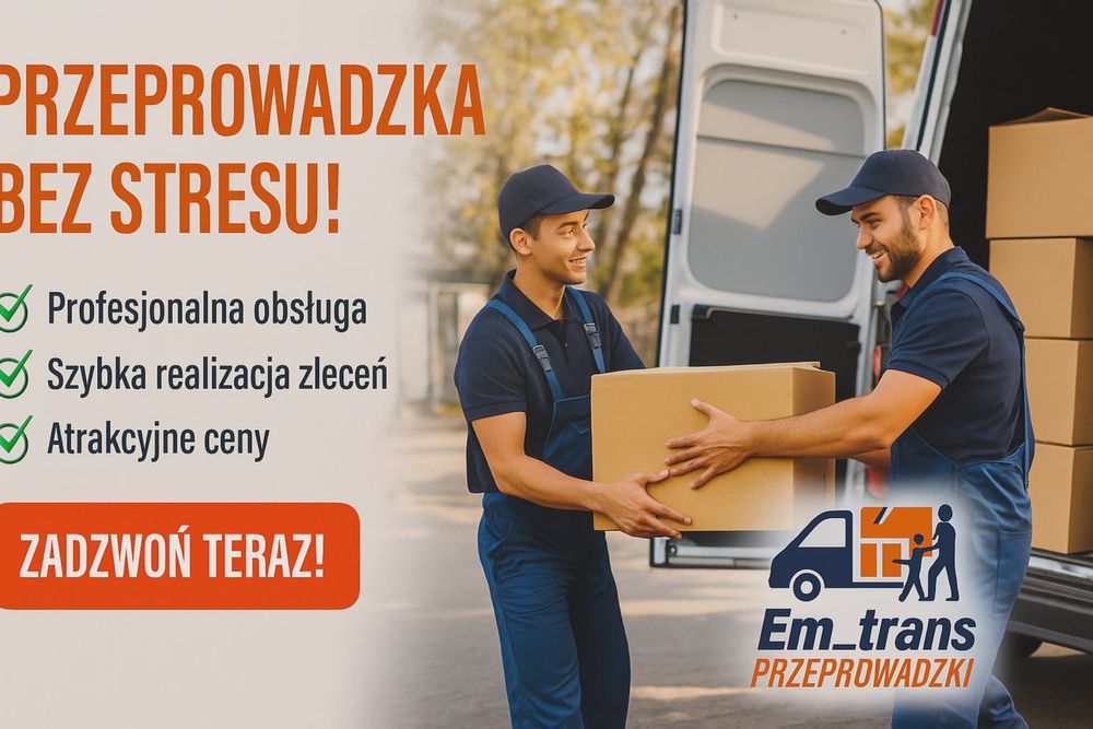 PRZEPROWADZKI • Transport 24h • Tanio i Szybko • Warszawa/Mazowieckie