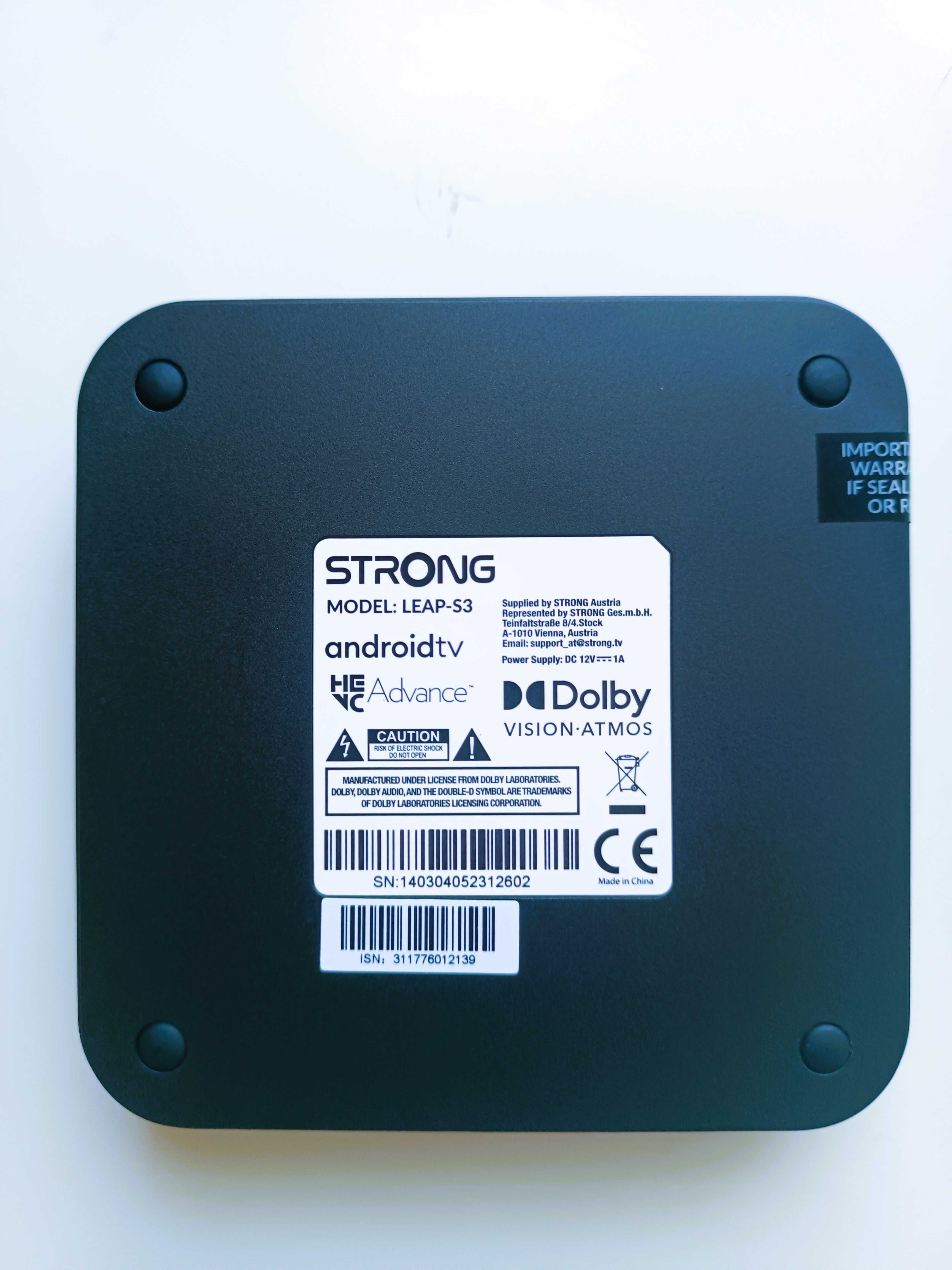 Медиаплеер STRONG LEAP-S3 Android TV BOX