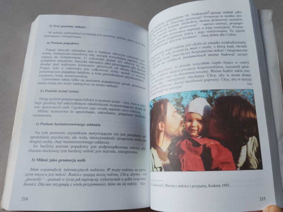 "O miłości, małżeństwie i rodzinie" podręcznik 1998