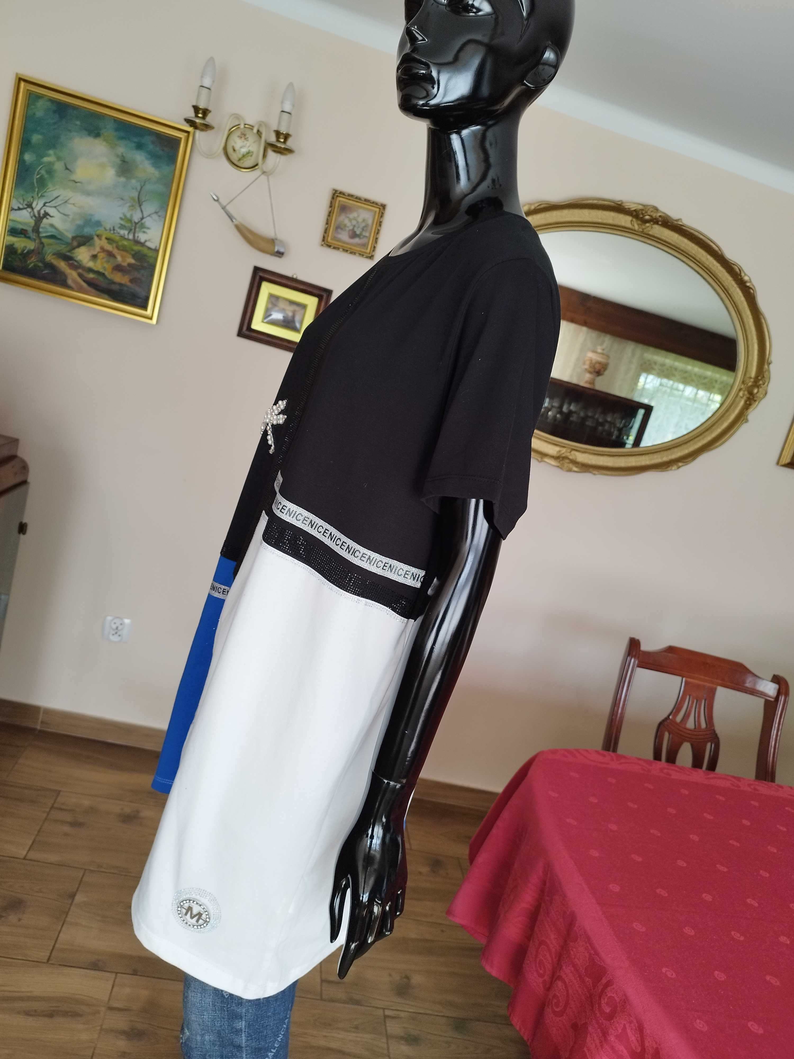 %_MEGI_bluzka/tunika - ważki - niebieska - L/XL/XXL