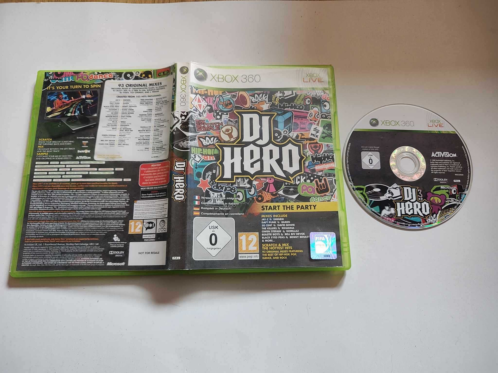 Xbox 360 gra DJ Hero