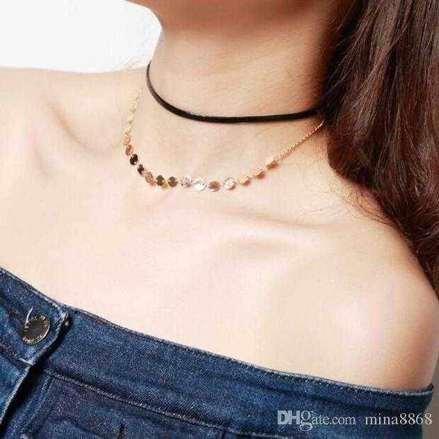 Naszyjnik obroża 7-pak HM H&M srebrny choker