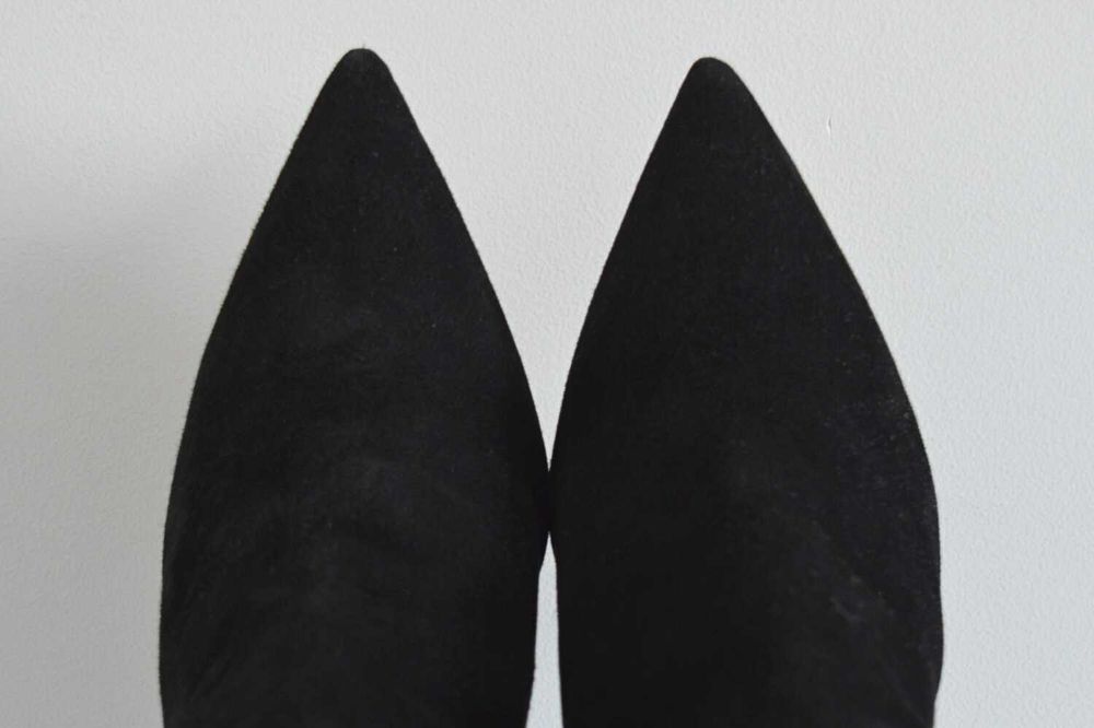 Kozaki ZAMSZOWE na szpilce Sam Edelman Fraya na okres PRZEJŚCIOWY 40