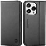 SHIELDON Etui do iPhone 16 Pro Max 6,9" prawdziwa skóra RFID karta