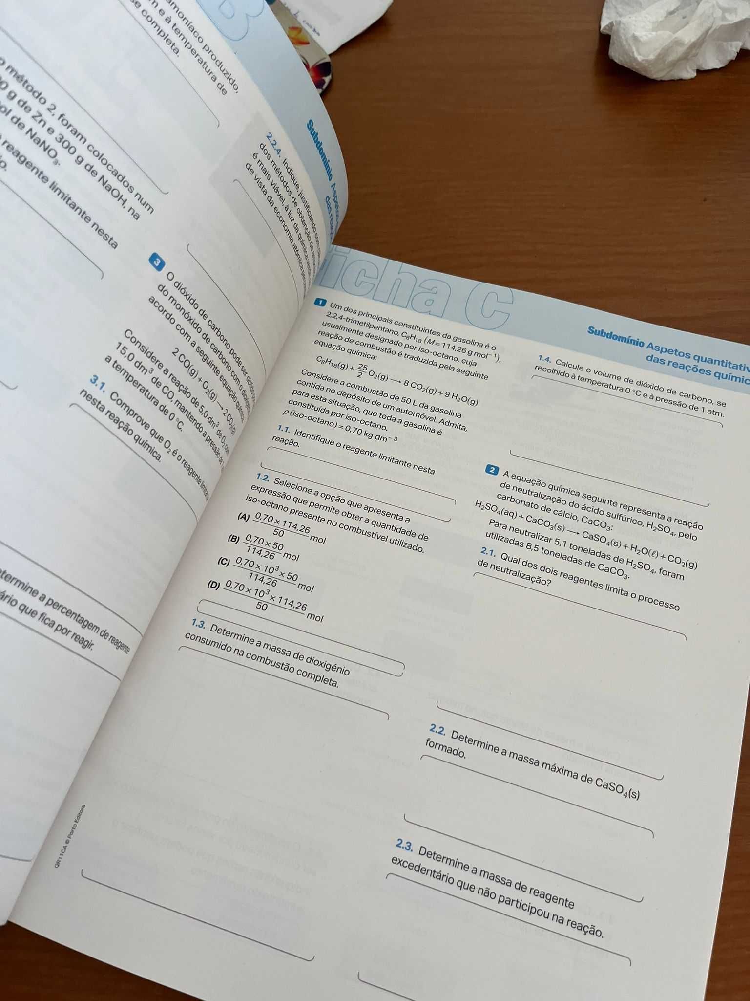 Livro de fichas Química 11° ano