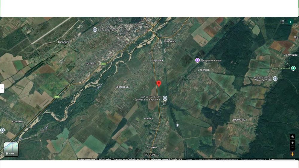 Продаж земельної ділянки біля м. Стрий(6км)