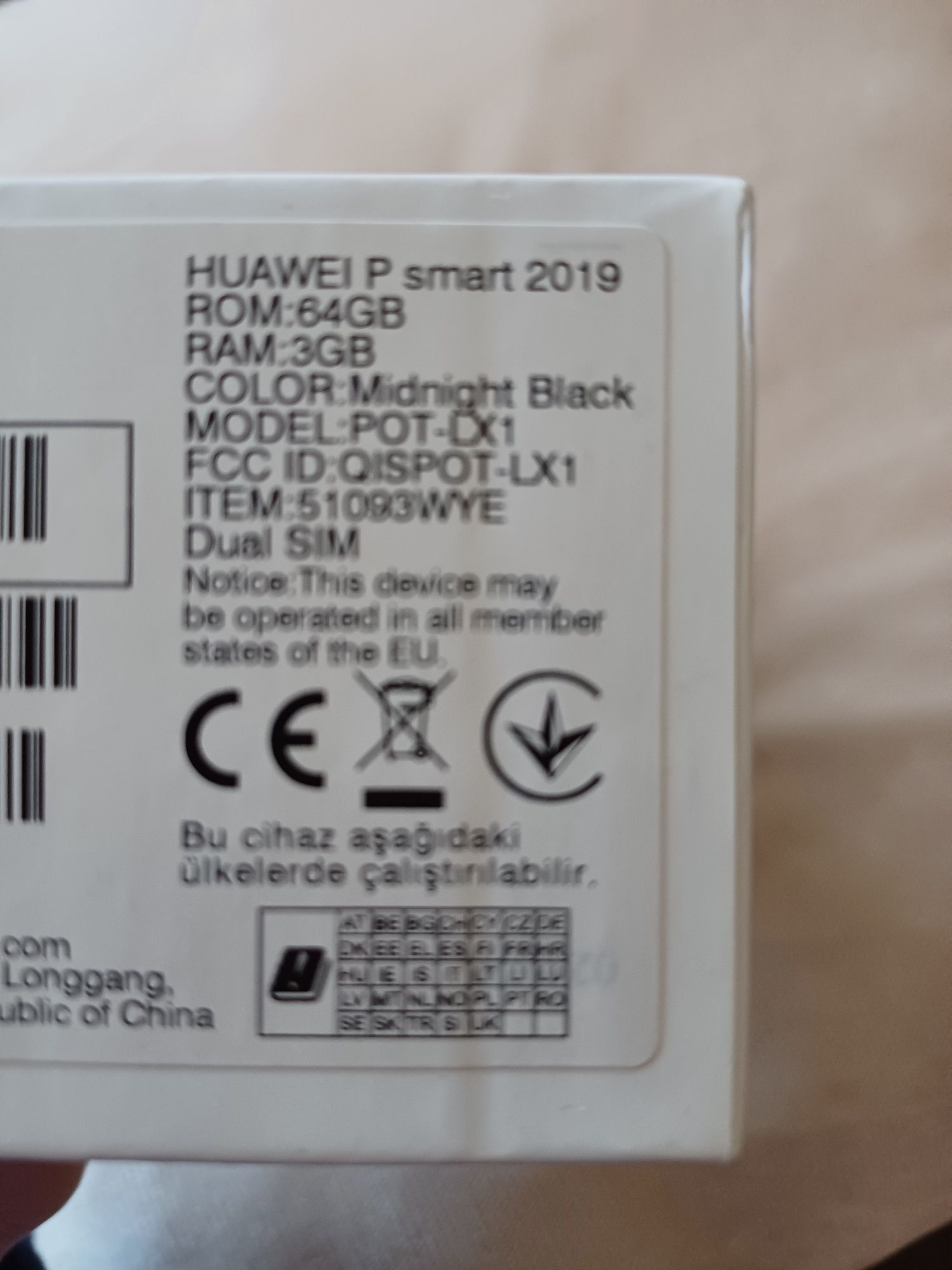 Huawei P smart 2019