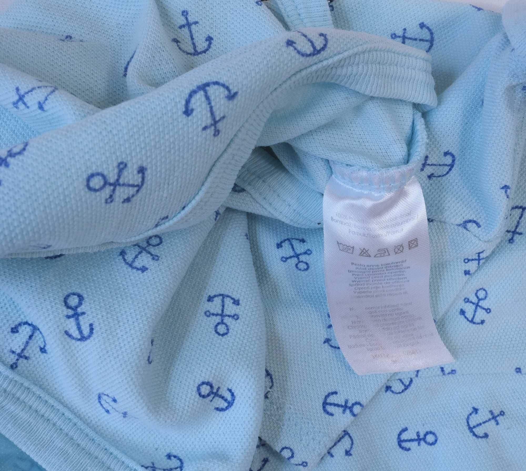 Body 86 Pepco chłopięce typu polo krótki rękaw z kołnierzykiem kotwica