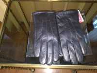 Rękawiczki skórzane czarne męskie.