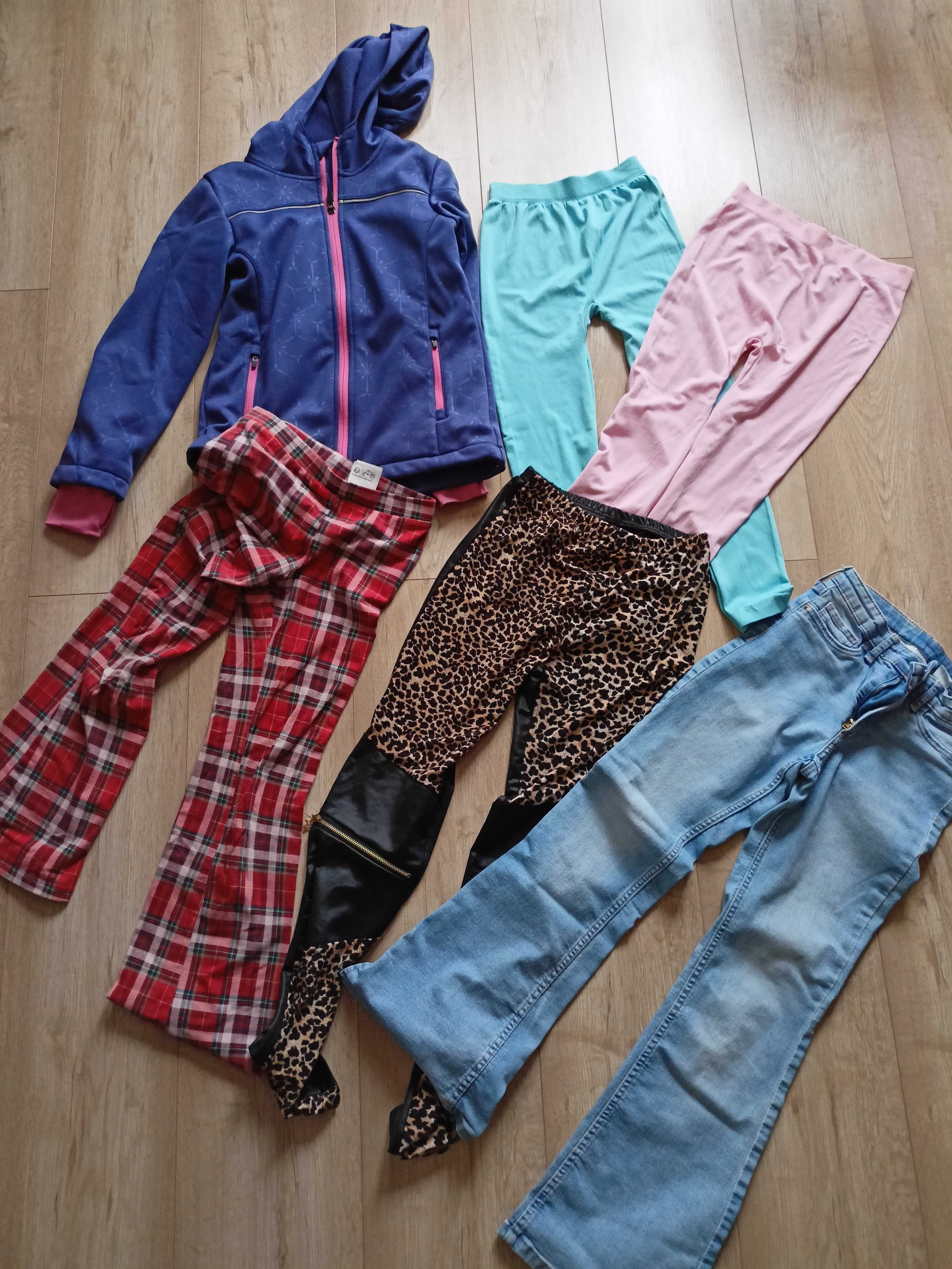 Spodnie i kurtka dla dziewczynki 7-9lat