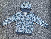 Bluza z kapturem moro dla chłopca, rozpinana, SINSAY 134