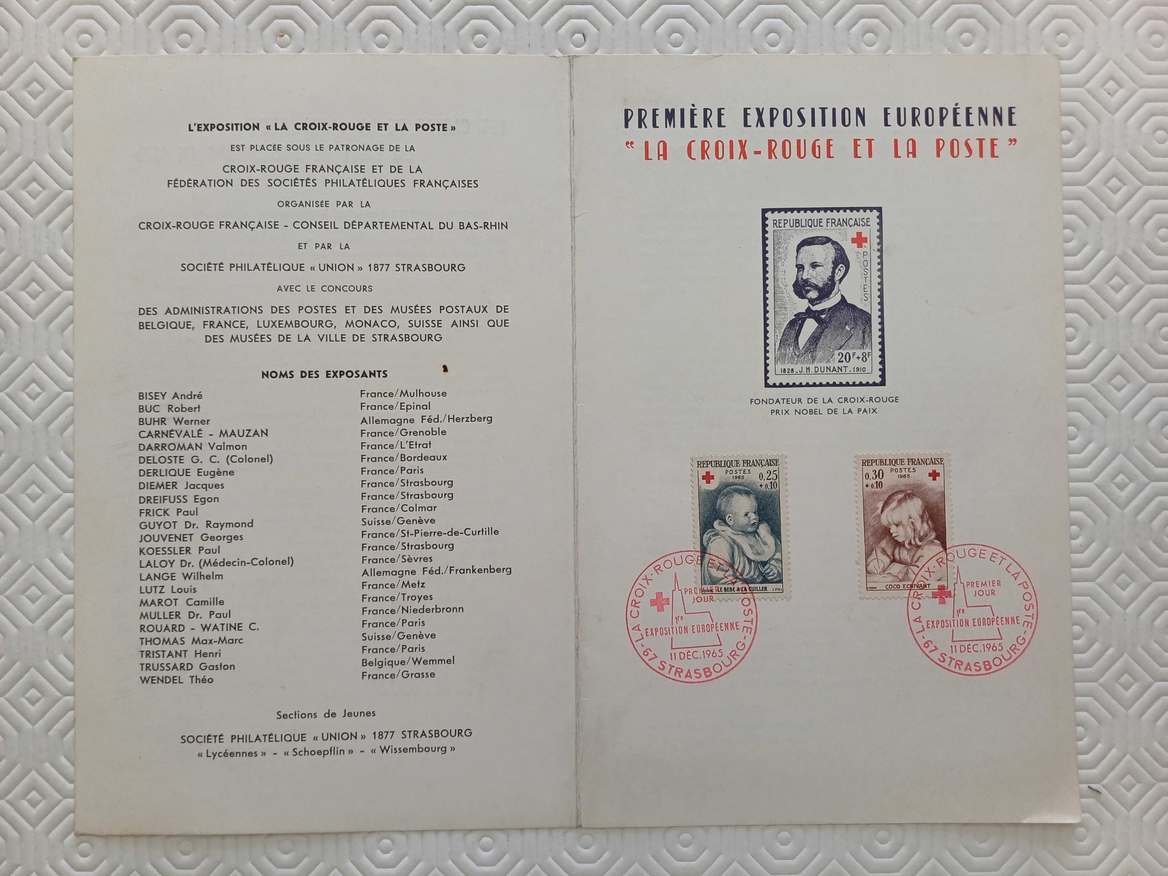 1ª exposição filatélica europeia – A Cruz Vermelha e os correios 1965