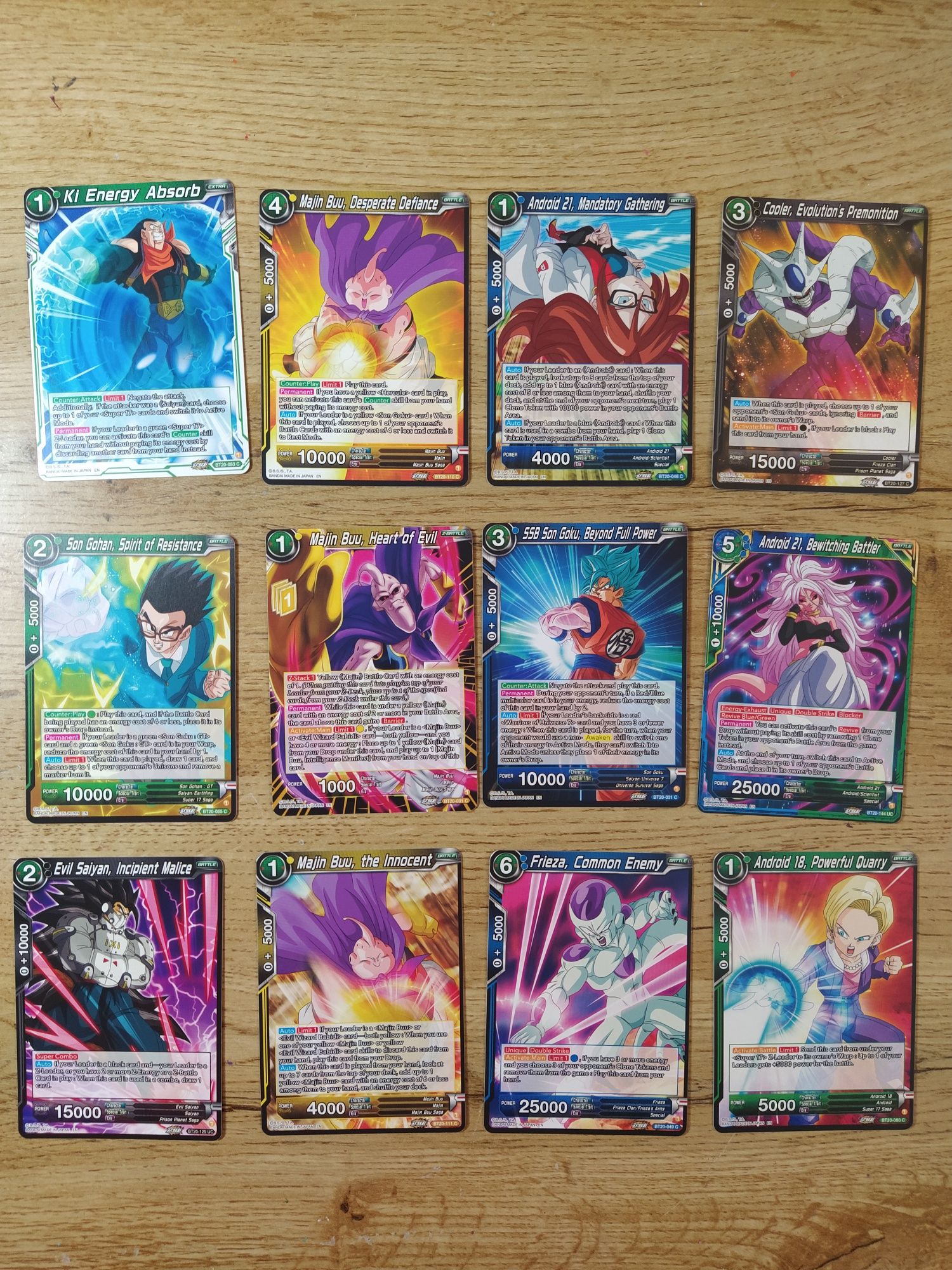 4 - cartas DragonBall