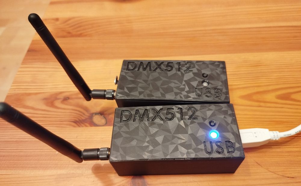 Zestaw DMX 512 wifi USB kontroler, interface, transmiter bezprzewodowy