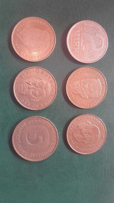 Niemieckie marki 6 monet